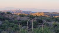 views of mountain peaks