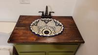 Bathroom handpainted sink