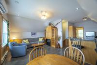 Living room and dining area