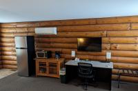 Log Cabin Workstation and TV