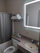 Bathroom with Lighted Mirror